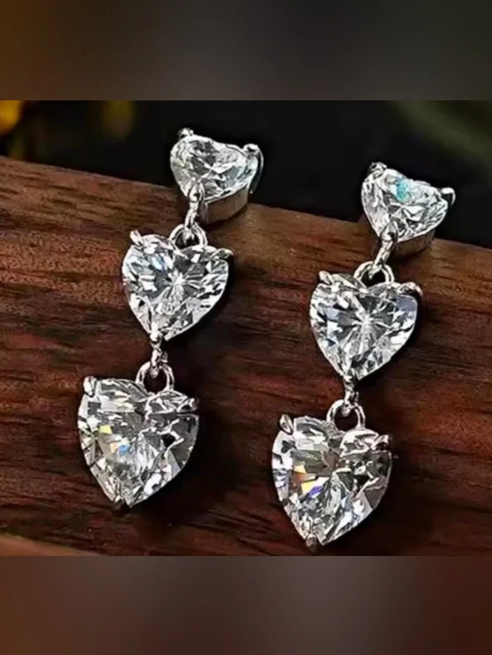 $8 Each Or Bundle 5/$20 Classic Silver Heart Drop Earrings